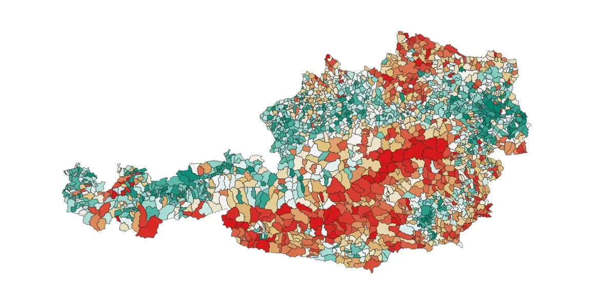 Bevölkerungsentwicklung seit 2011  in Österreich